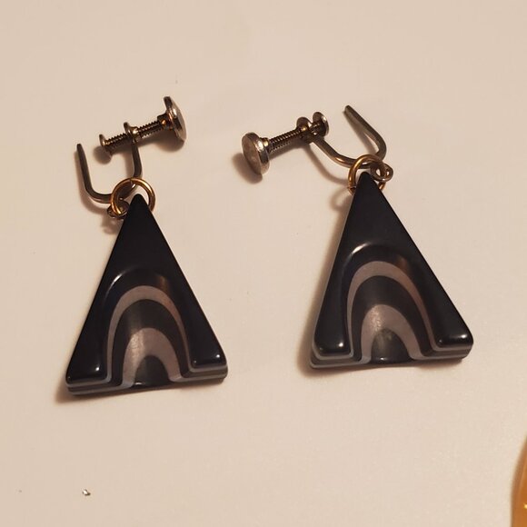 7 Pair of Earrings,  items # A- 1216- 1222, wt.55 grams. - Picture 8 of 16